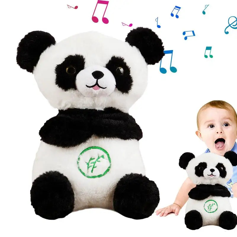 Soothing Panda Soft Panda Plushie Toy Plush Sound Machine Portable Plush Toy Music & Sounds for Comforting Moments