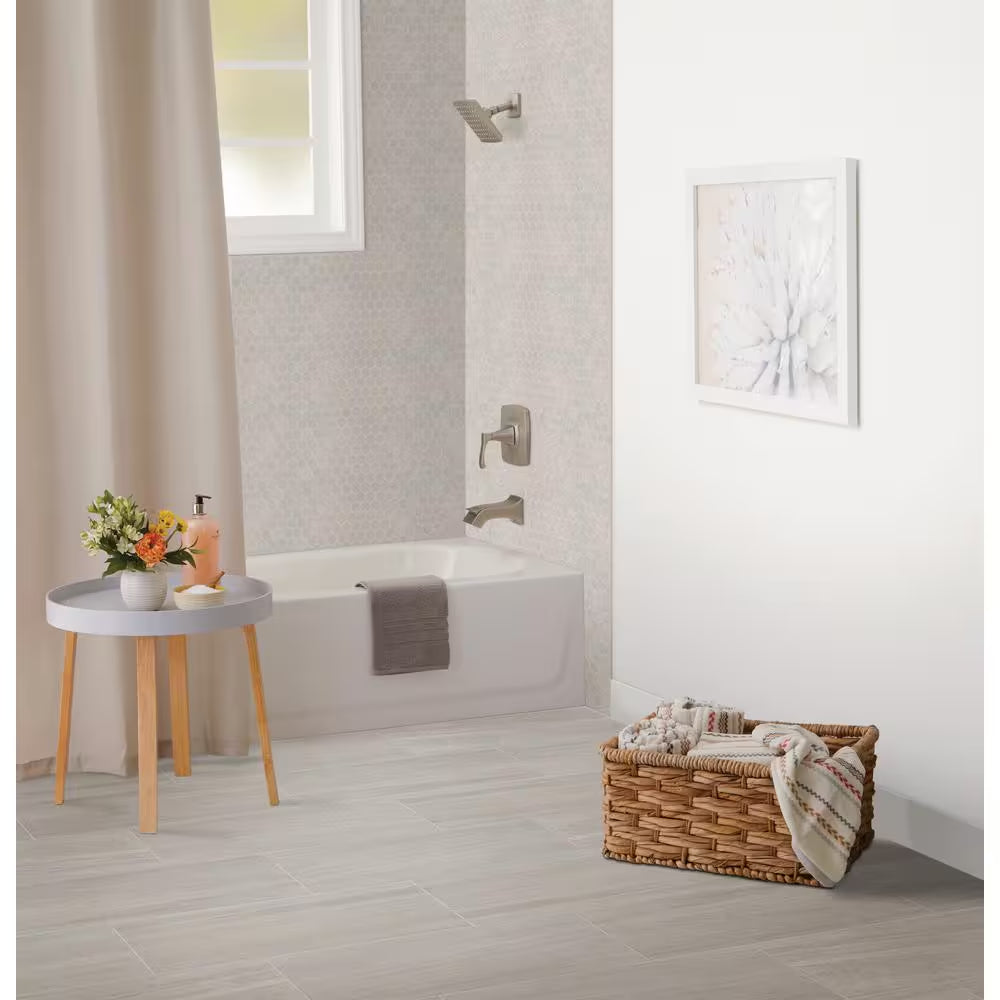 Nova Falls Gray 12 In. X 24 In. Porcelain Stone Look Floor and Wall Tile (15.6 Sq. Ft. / Case)