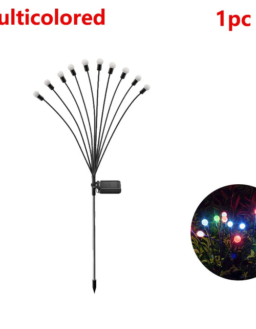 Load image into Gallery viewer, 6/8/10 LED Solar Garden Lights Powered Firefly Lights Outdoor Garden Decoration Landscape Lights Firework Firefly Lawn Lamps
