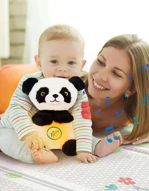 Load image into Gallery viewer, Soothing Panda Soft Panda Plushie Toy Plush Sound Machine Portable Plush Toy Music &amp; Sounds for Comforting Moments
