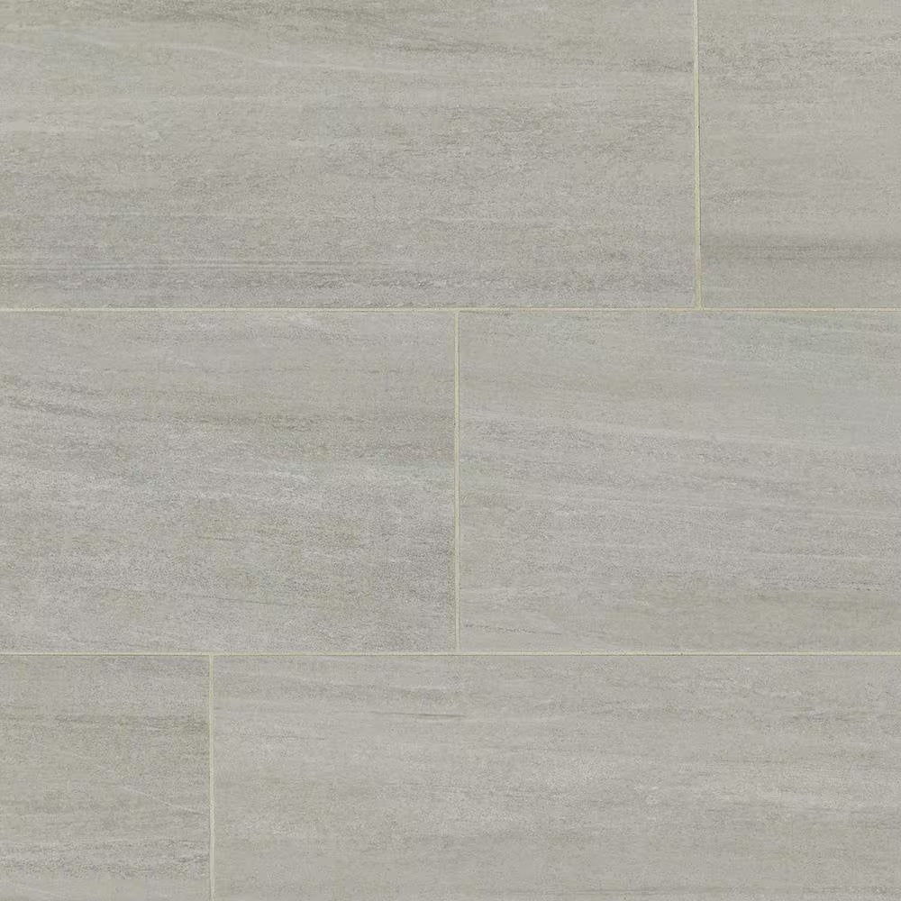 Nova Falls Gray 12 In. X 24 In. Porcelain Stone Look Floor and Wall Tile (15.6 Sq. Ft. / Case)