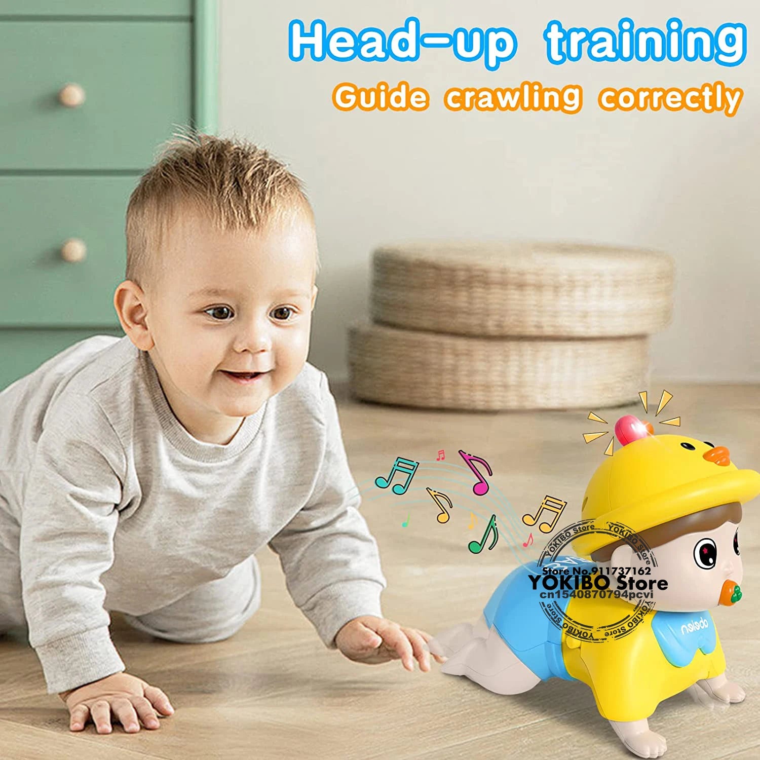 Crawling Baby Toys 18 Months + Toddler Musical Toys Baby Toys 18 Months + Early Educational Toys for Infant Toys Baby Toys