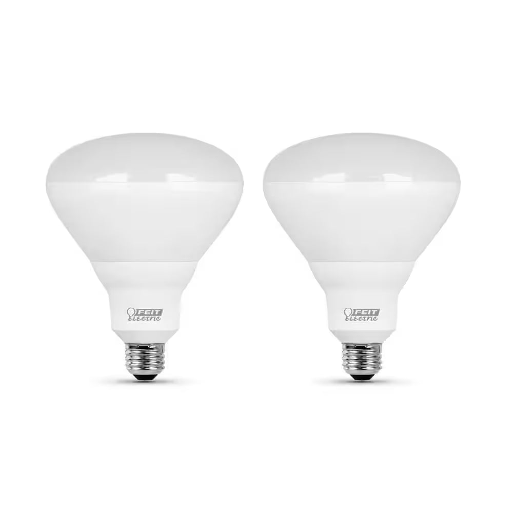 65-Watt Equivalent BR40 Dimmable CEC ENERGY STAR 90+ CRI Recessed E26 Flood LED Light Bulb, Daylight 5000K (2-Pack)