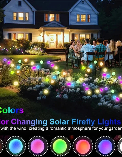 Load image into Gallery viewer, 6/8/10 LED Solar Garden Lights Powered Firefly Lights Outdoor Garden Decoration Landscape Lights Firework Firefly Lawn Lamps
