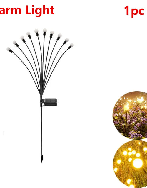 Load image into Gallery viewer, 6/8/10 LED Solar Garden Lights Powered Firefly Lights Outdoor Garden Decoration Landscape Lights Firework Firefly Lawn Lamps
