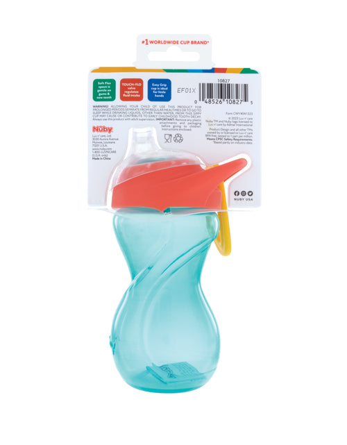 Load image into Gallery viewer, Click-It Soft Spout Sippy Cup with Carabiner, 10 Fl Oz
