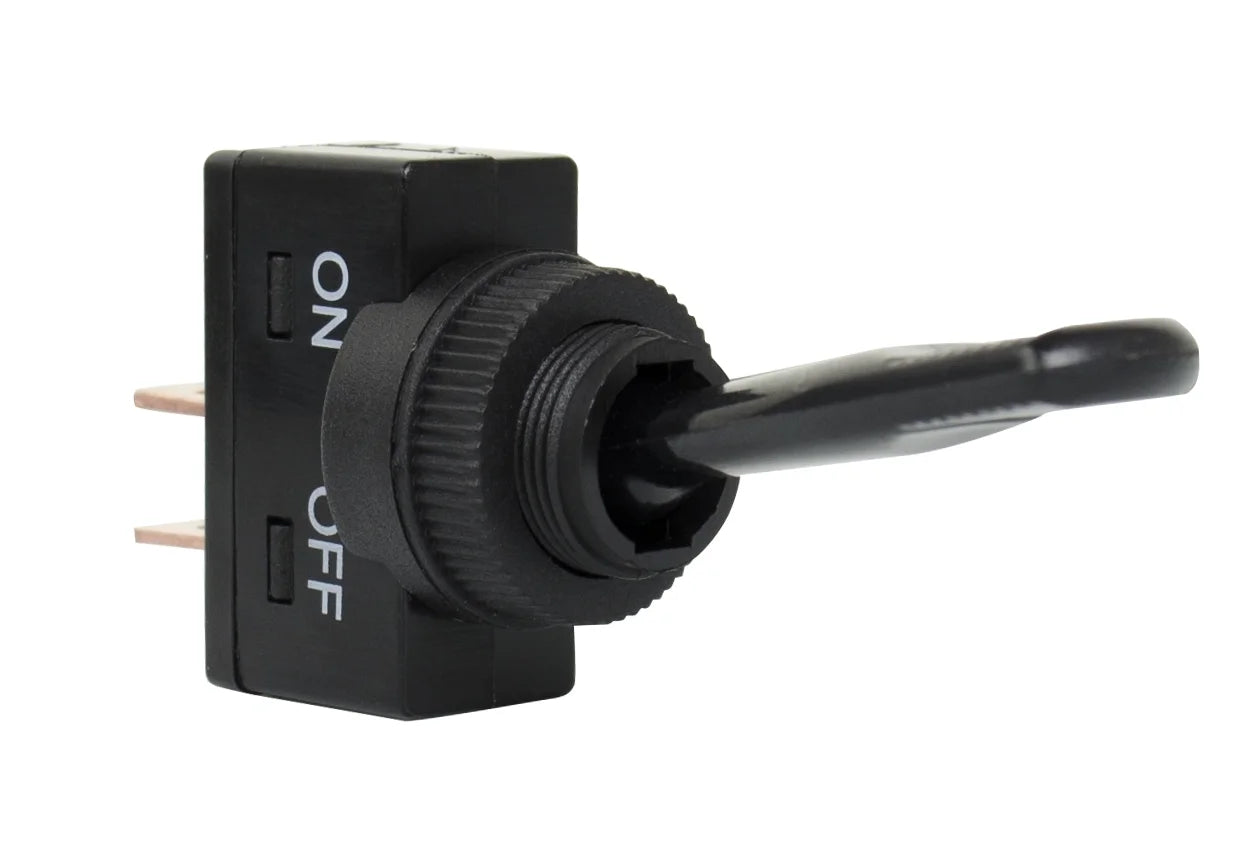 plus 10886W Universal Plastic Toggle Switch 20 Amp, Black